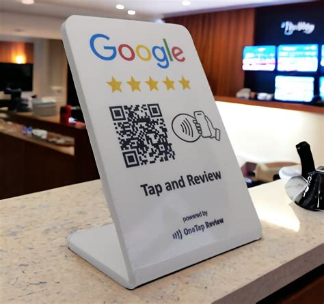 nfc google review stand|google review nfc plaque.